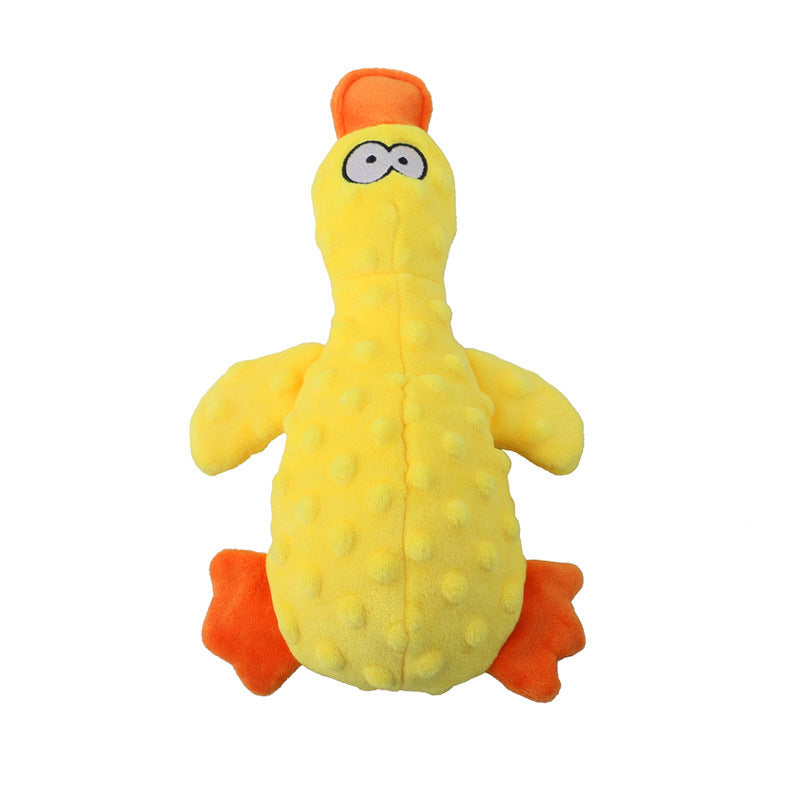 Wagley Squeaky Duck Toy Yellow